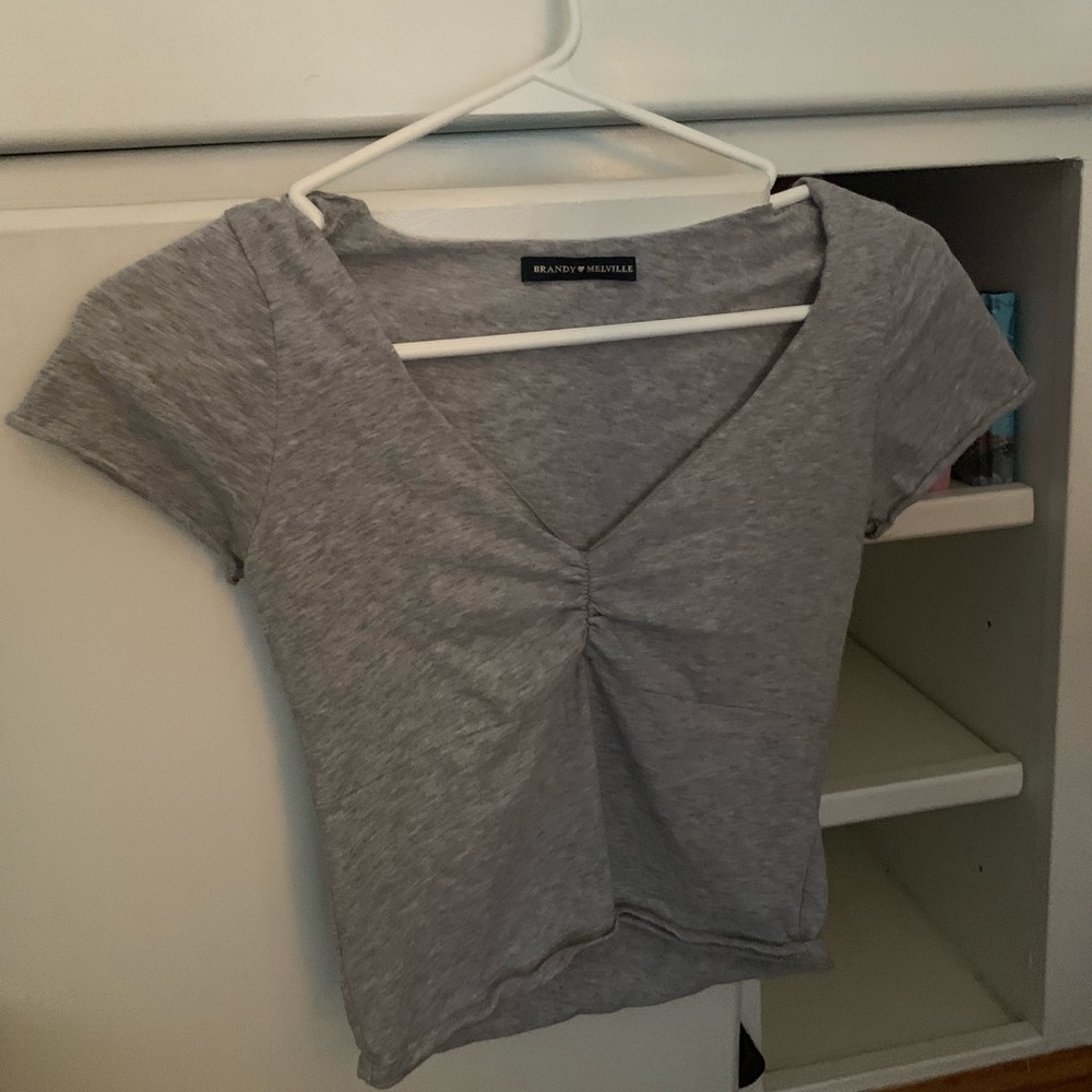 Gray brandy Melville top!!